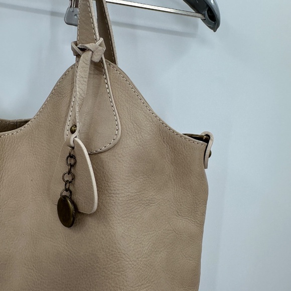 BORSE in PELLE Leather Shoulder Bag Made in Italy with Crossbody Strap in Tan - Picture 5 of 13
